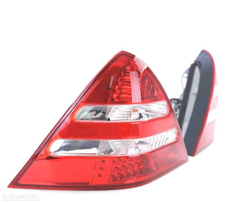 FAROLINS LED PARA MERCEDES SLK R170 96-04 VERMELHO BRANCO - 4