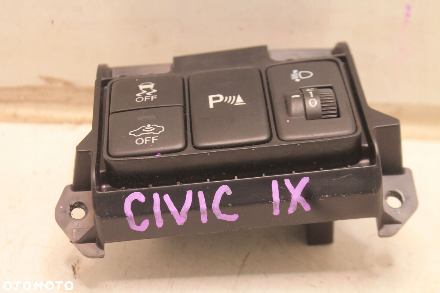 PRZEŁĄCZNIK PRZYCISK REGULACJA ŚWIATEŁ HONDA CIVIC IX 11-16 - 2