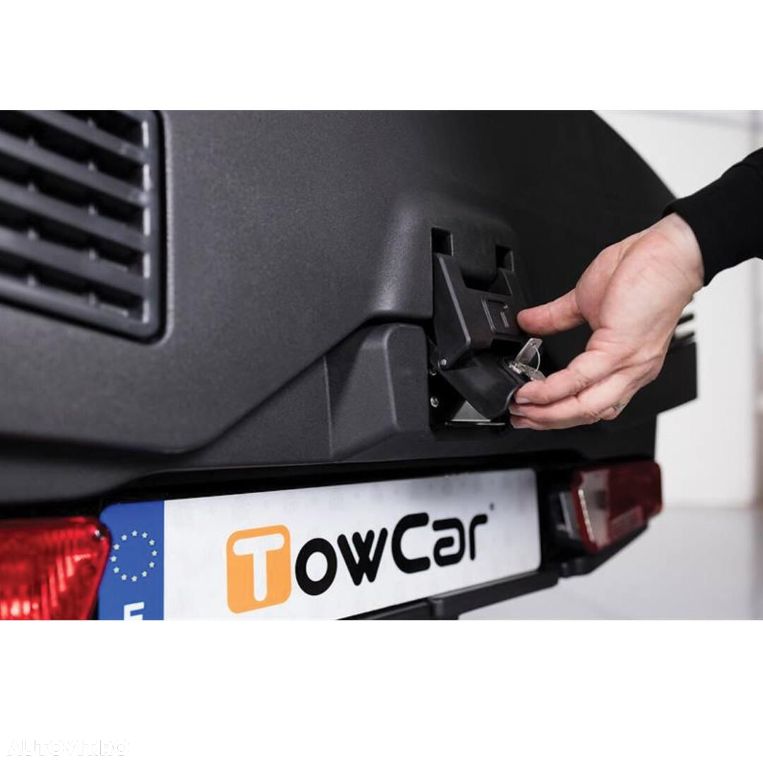 Cutie portbagaj pe carligul de remorcare TowBox Evo, Urban Negru - 15