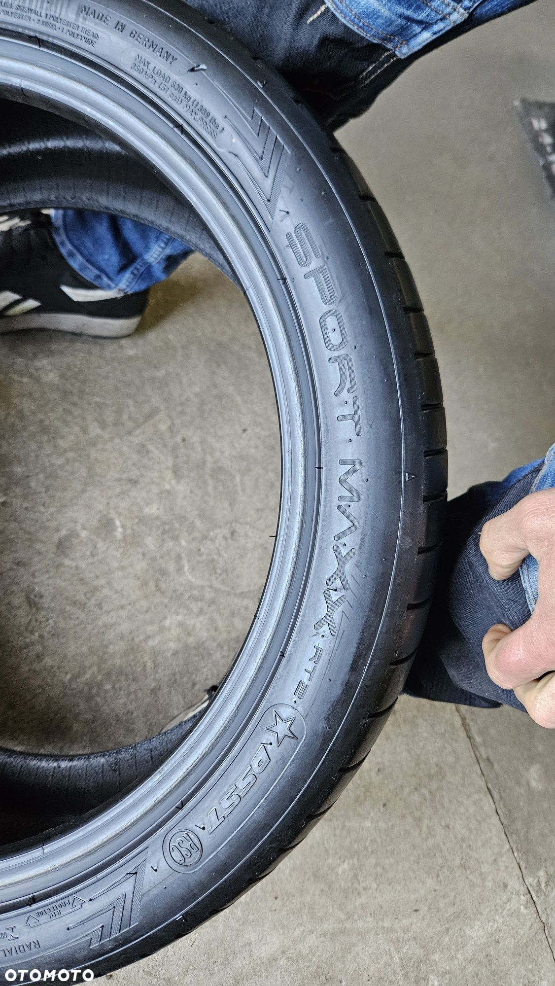 opony używane 225/45R19 Dunlop SP Sport maxx RT 2 RSC RUNFLAT - 5