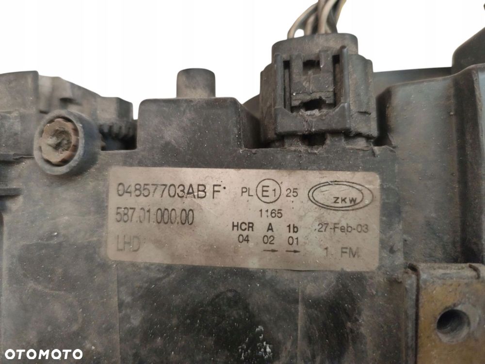 LAMPA LEWY PRZÓD CHRYSLER VOYAGER IV (2000-2005) 2.5 CRD 141KM 04857703AB F - 5