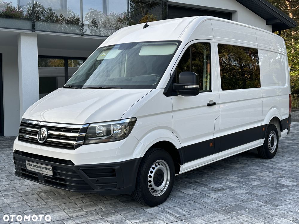 Volkswagen Crafter Brygada 6osób / Średniak L3 / Salon PL / Serwis Tylko w ASO VW / Pełna historia pojazdu / W oryginalym stanie / Fabryczna Zabudowa / FV23% - 13