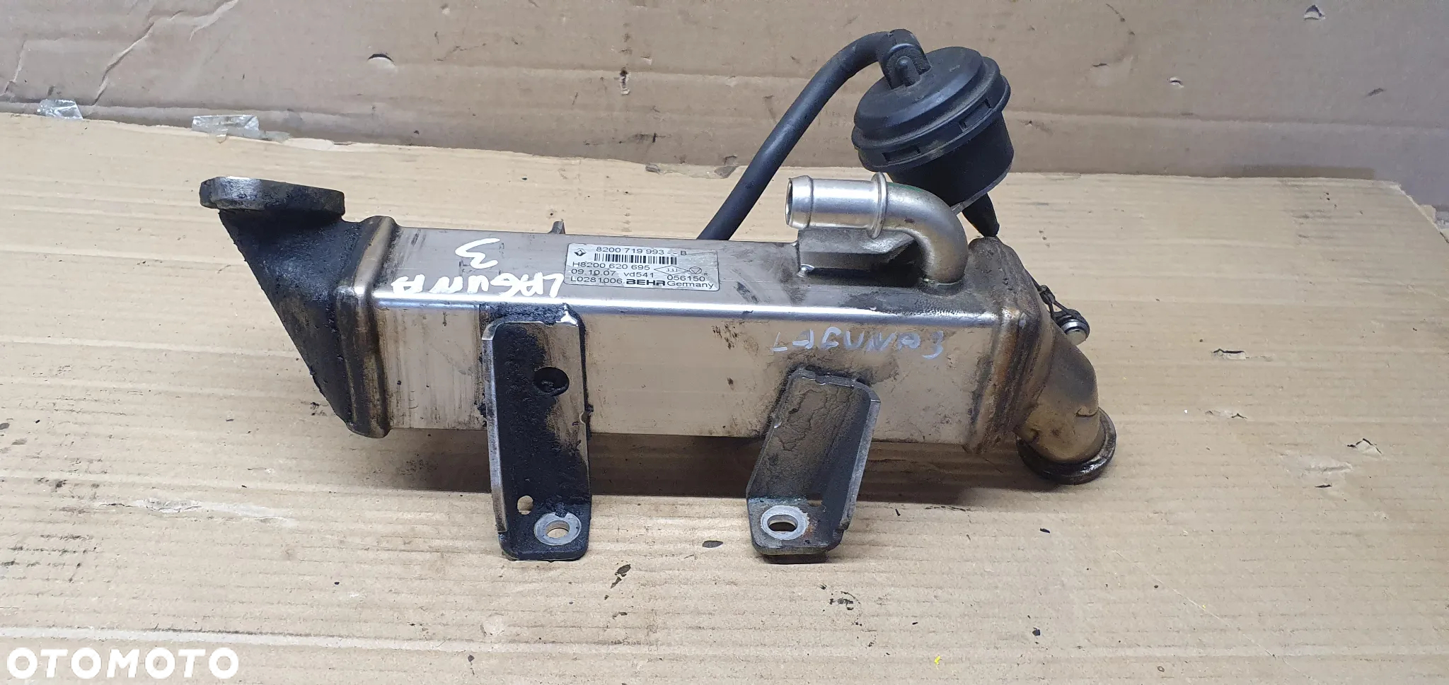 Chłodnica spalin EGR Renault Laguna III 2.0 DCI 8200719993 H8200620695 - 3