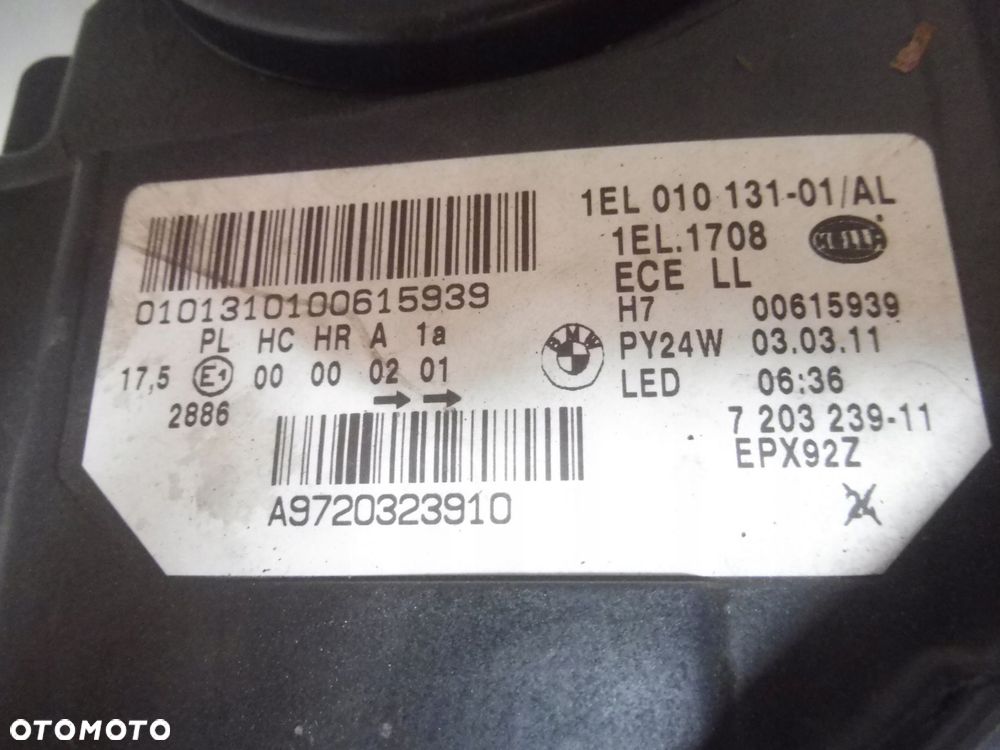 bmw 5 f10 f11 zwykle komplet lamp - 3