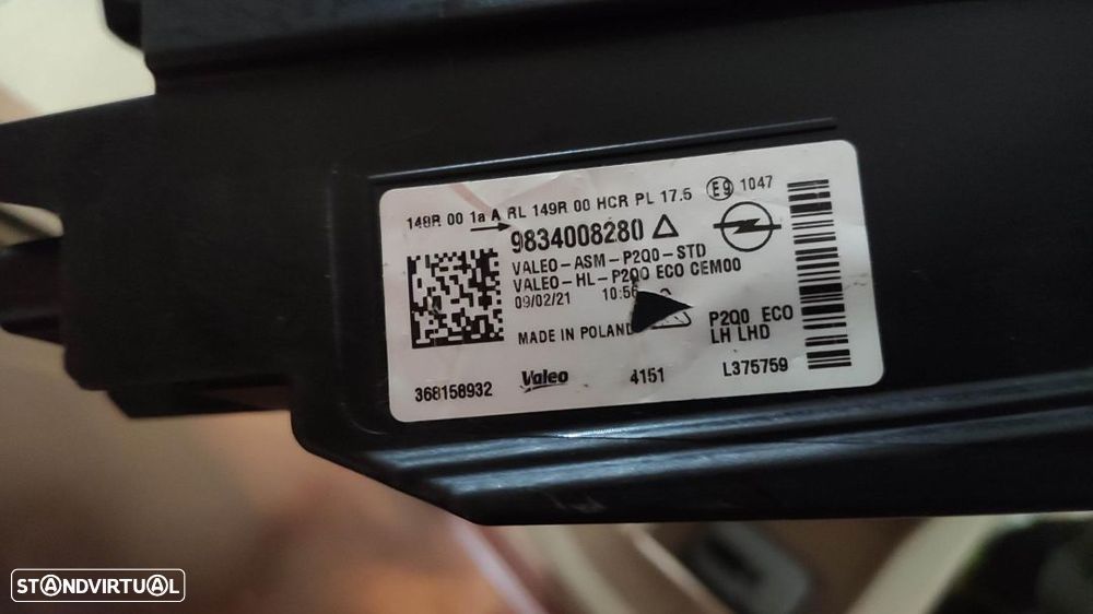 farol esquerdo full Led Opel Mokka - 7
