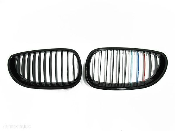 Grile negre pentru BMW E60 Seria 5 03-10 model sport M5 negru mat sau lucios  CALITATE PREMIUM ⭐️⭐️⭐️⭐️⭐️ - 6