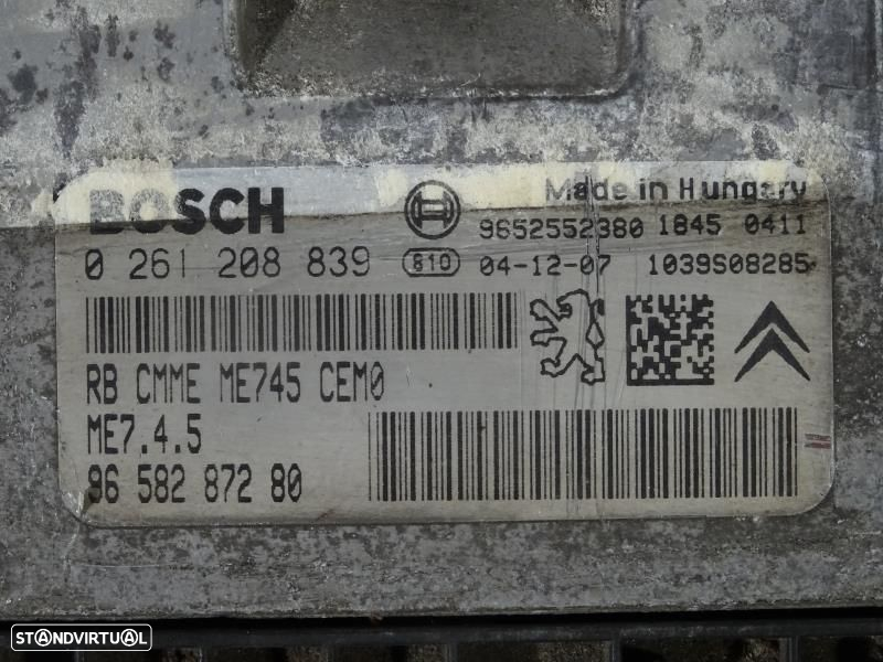 Centralina De Motor Peugeot 206 Hatchback (2A/C)  0261208839 / 9658287 - 2