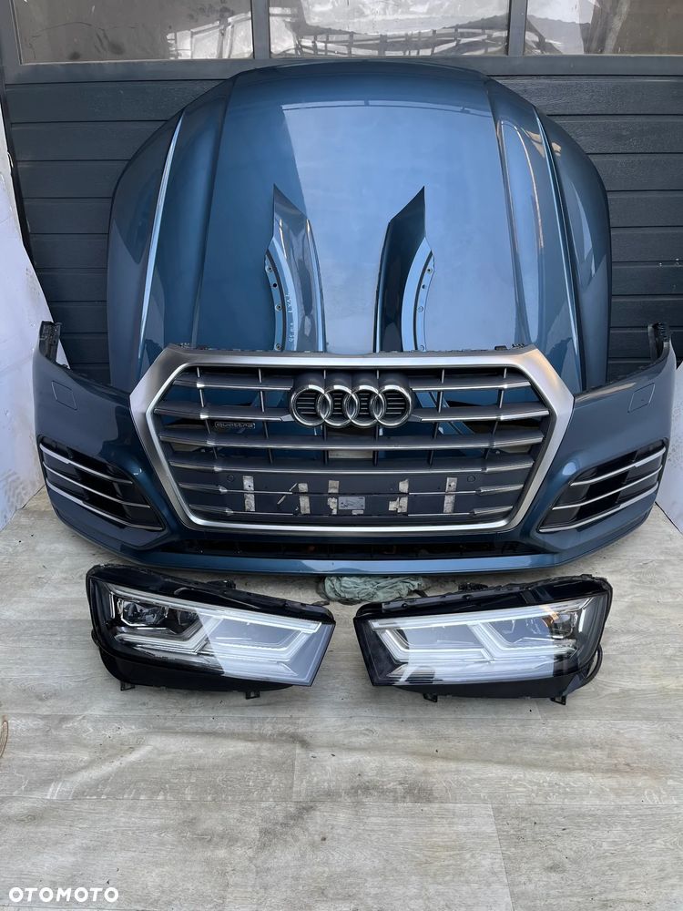 KOMPLETNY PRZÓD AUDI Q5 80 A FY S LINE LX5L ZDERZAK MASKA BŁOTNIK PAS PRZEDNI LAMPY - 1