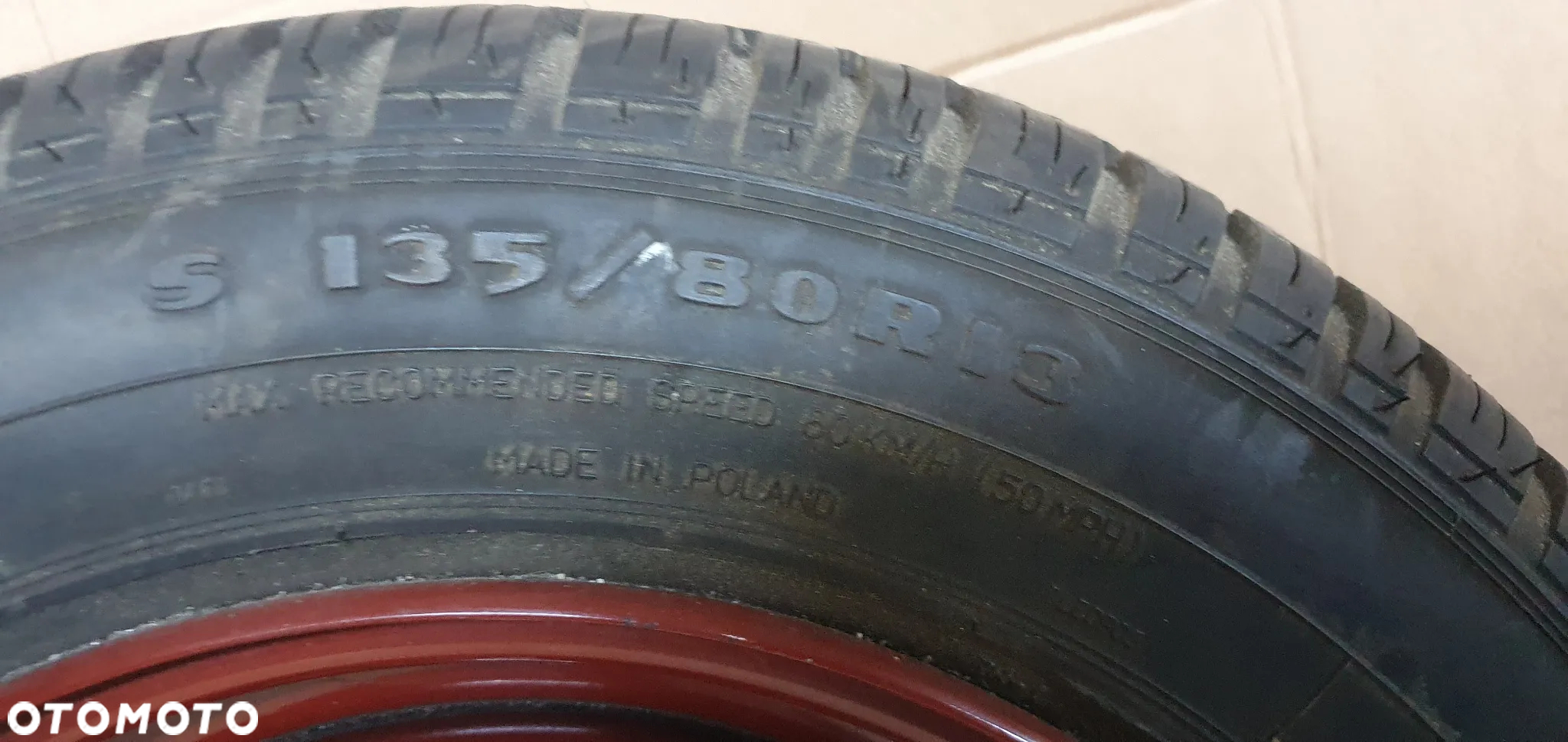 Koło zapasowe dojazdówka zapas S 135/80 R13 4X98 Fiat Panda II - 8