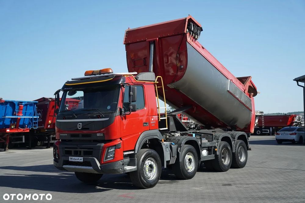 Volvo FMX 460 / 8x4 / WYWROTKA TYLNOZSYPOWA / HYDROKLAPA / I-SHIFT / PLANDEKA ELEKTRYCZNA / EURO 6 / - 3