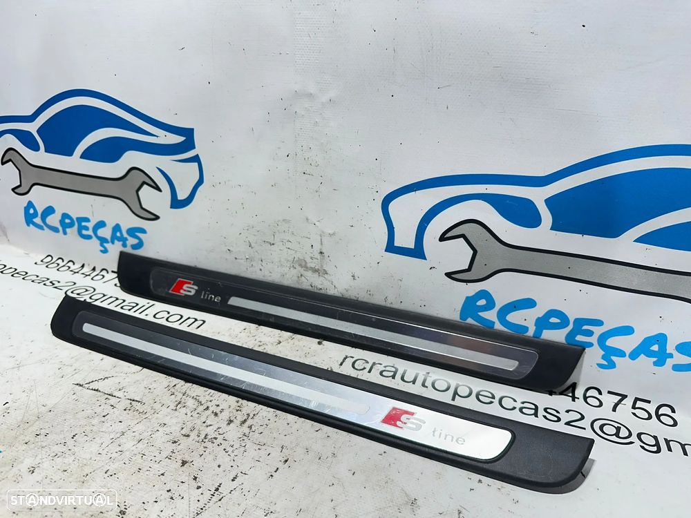 .Soleiras Porta Frente Frontal Embaladeira Original Audi A4 B8 S-line 8K0853373B 8K0853374B 2007 - 2015 - 4