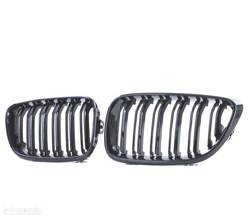 GRELHA FRONTAL BMW F22 F23 LOOK M2 PRETO BRILHANTE - 4