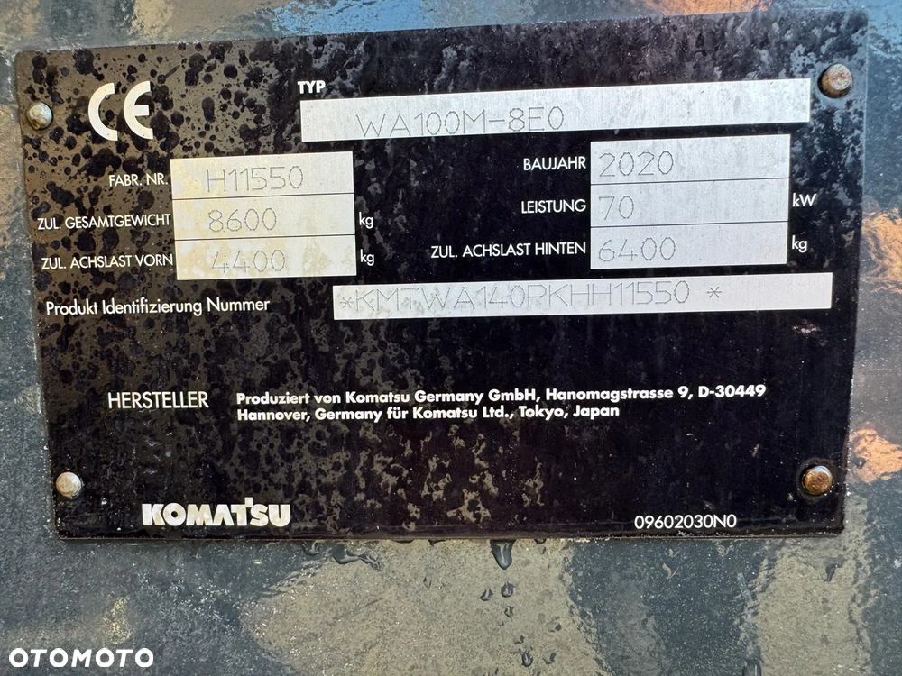 Komatsu WA100M-8E0 ŁADOWARKA KOŁOWA - 13