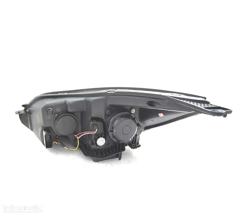 FARÓIS OPTICAS PARA FORD FOCUS MK3 11-14 LUZ DIURNA LED PRETO - 4