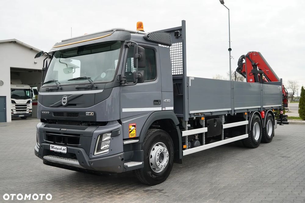 Volvo FHX 430 / SKRZYNIOWY- 7,15 M / HDS HYVA HC-183 / ROTATOR / WIDŁY DO PALET / PILOT - 11