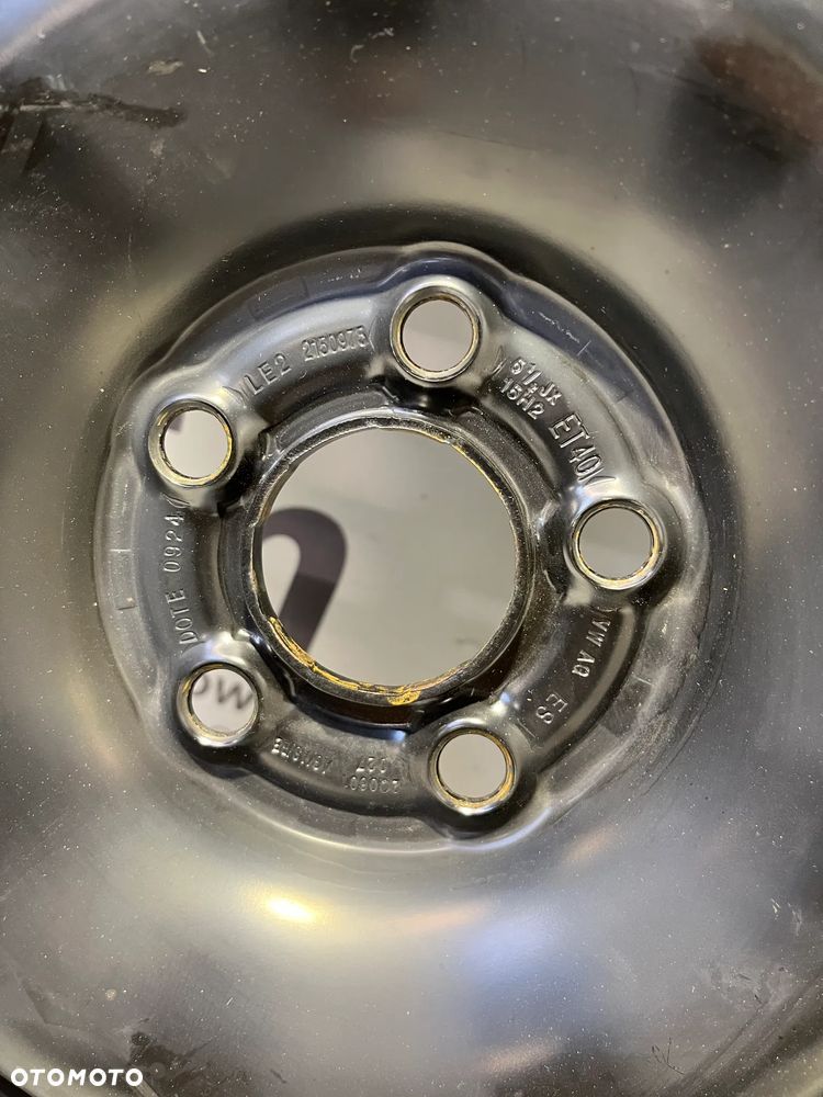 Felga Stalowa Volkswagen  5.5" x 15" 5x100 ET 40 2Q0601027 - 8