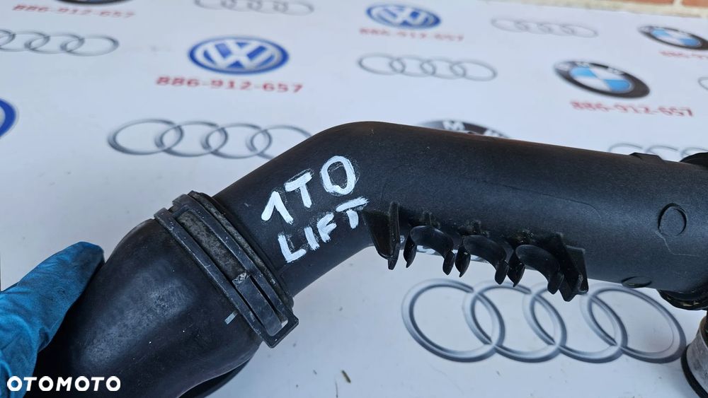 VW Touran 1.9 TDI BLS Rura intercooler Przewód intercoolera Wąż 3C0145770B 3C0145762AM - 4