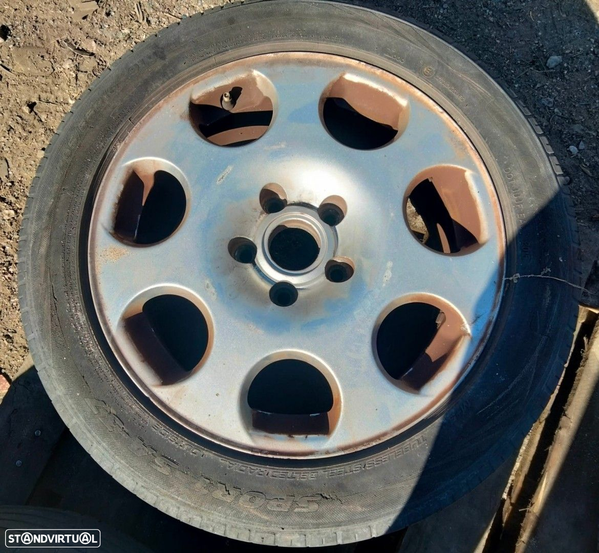 Jantes Audi R16 com pneus 205/55 furação 5x112 - 3