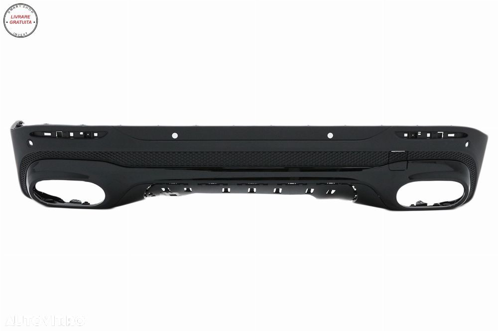 Difuzor Bara Spate cu Ornamente Evacuare Mercedes GLB X247 SUV (2020-up) Night Pac- livrare gratuita - 6