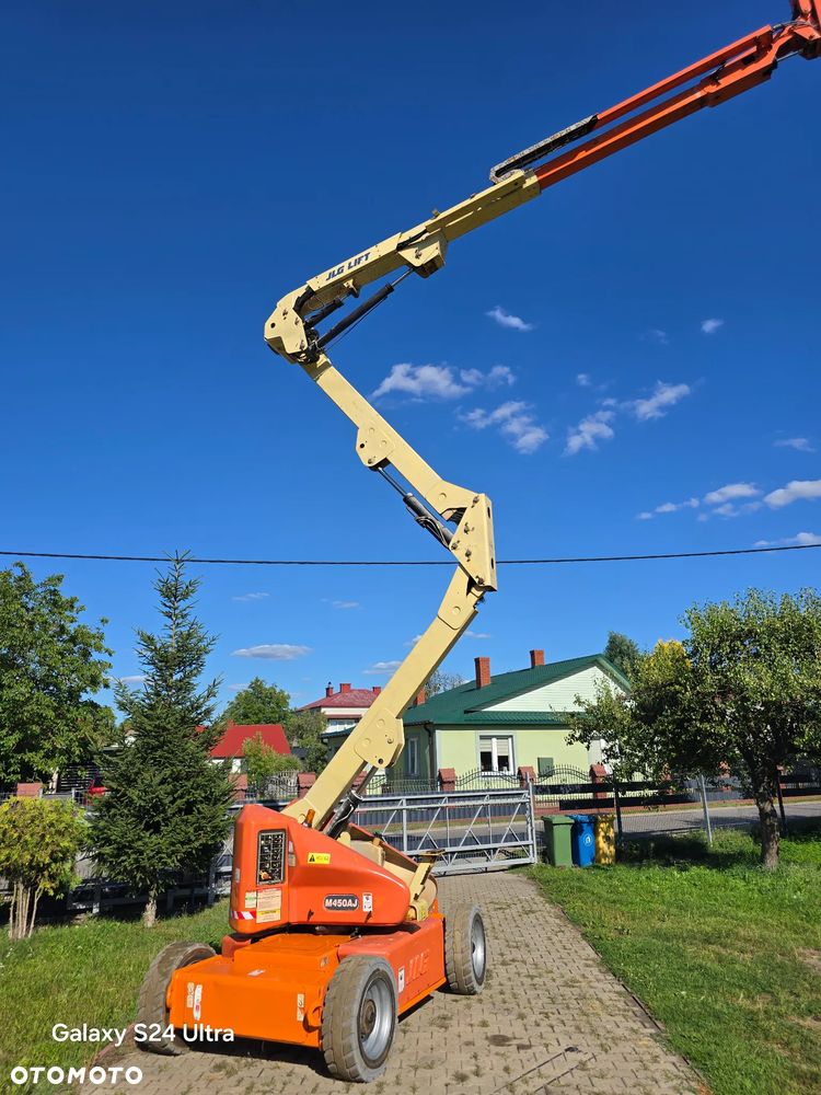 JLG M450AJ podnośnik przegubowo teleskopowy 16m Hybryda diesel+elektryczny //1267Mth// genie haulotte zwyżka Podnośnik koszowy podest ruchomy Access platform Cherry picker boom lift Koła nie brudzące - 17