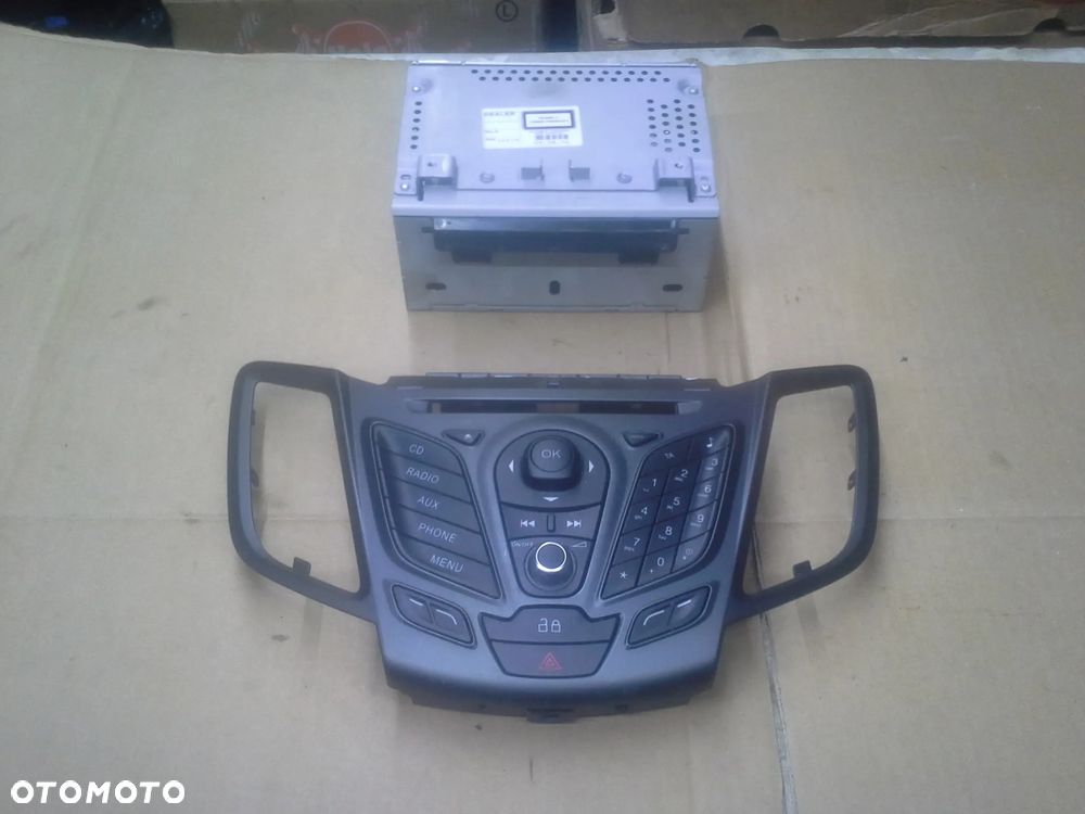 Ford Fiesta MK7 FL radio AM5T-18C815-GN 1DIN panel radia wyświetlacz komplet - 1