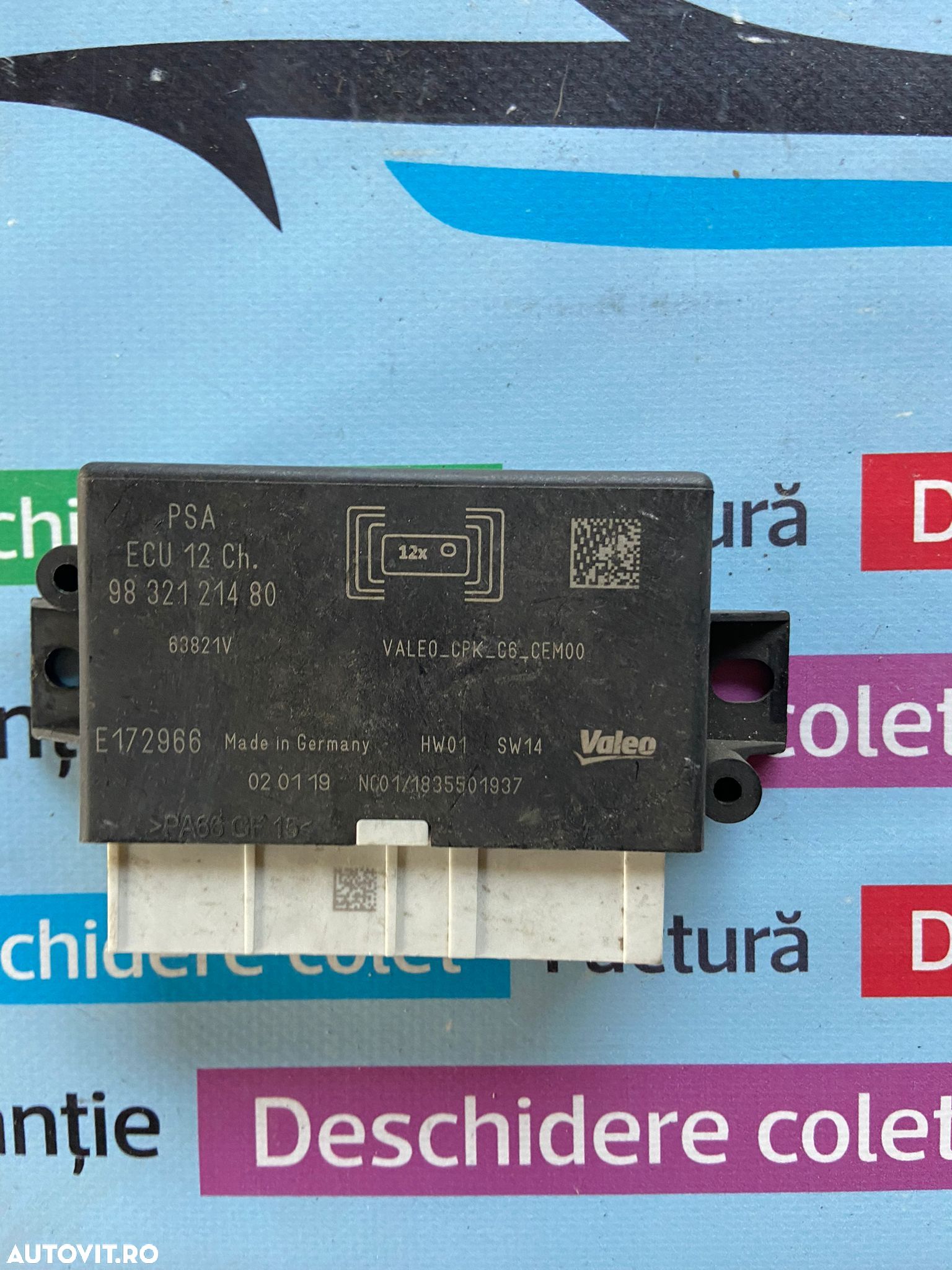 Calculator parcare 9832121480 Peugeot 508 Citroën  2020 - 1
