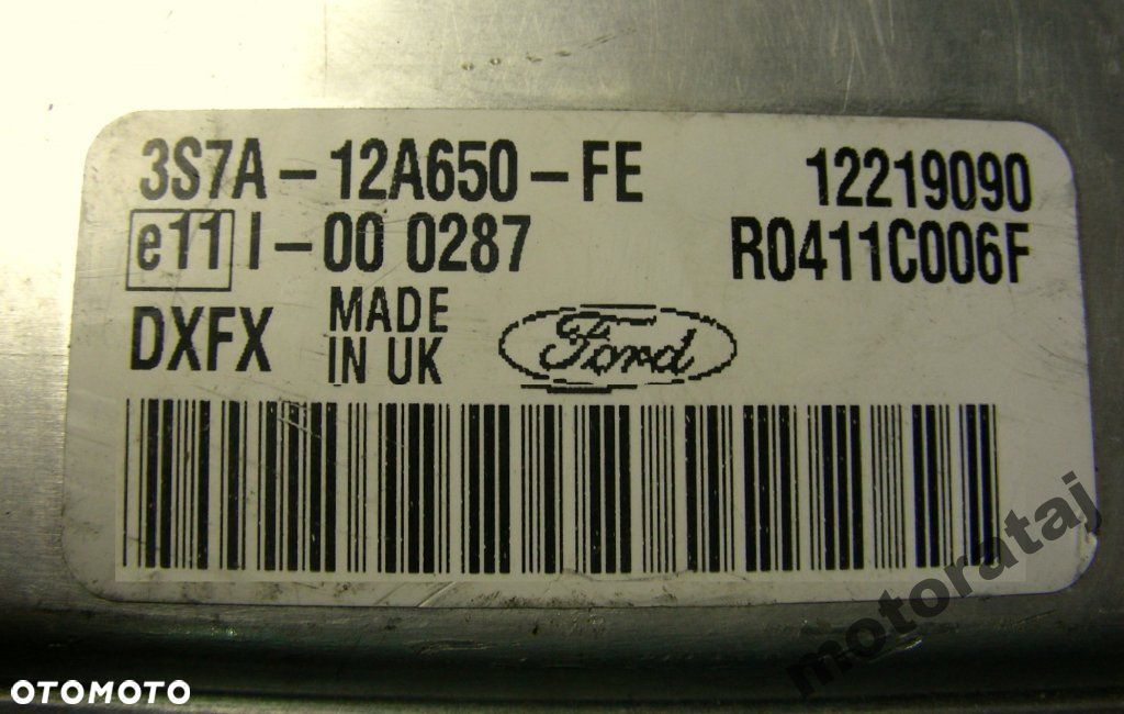 KOMPUTER FORD MONDEO 2.0 3S7A12A650FE 12219090 - 1