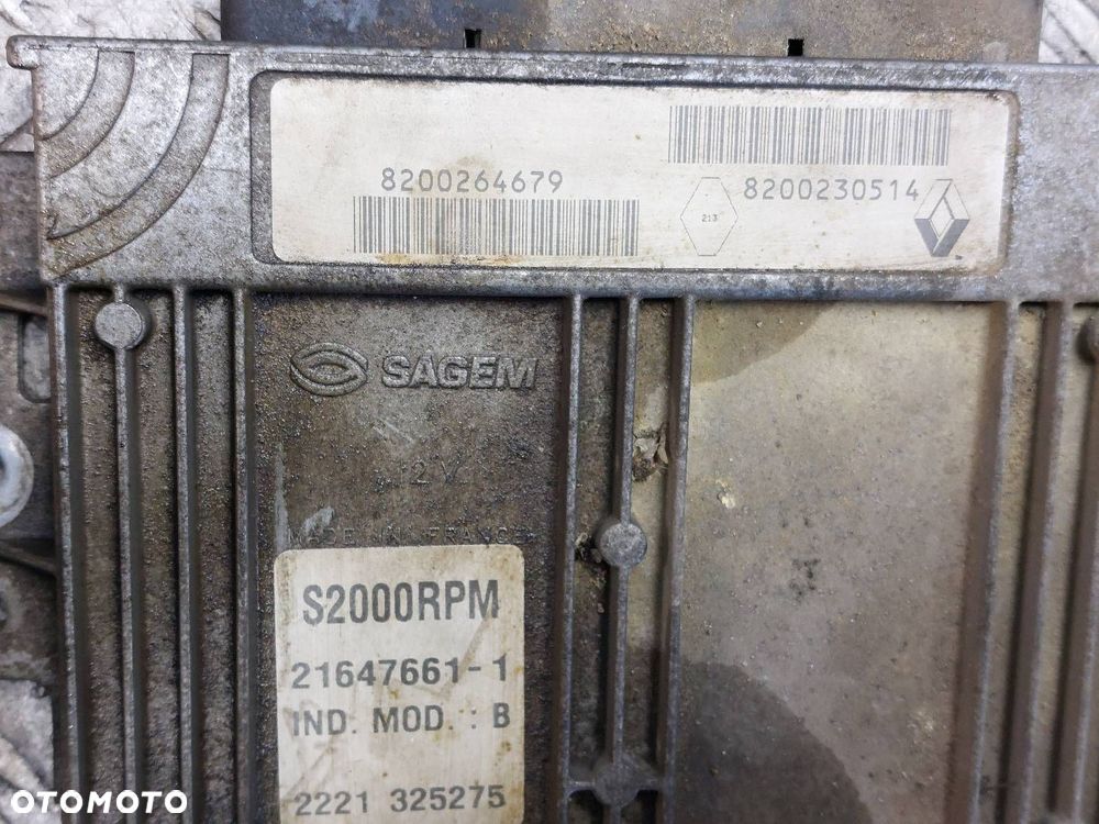 ZESTAW STARTOWY RENAULT LAGUNA II 1.8 16V 8200264679 8200230514 8200218861 - 2
