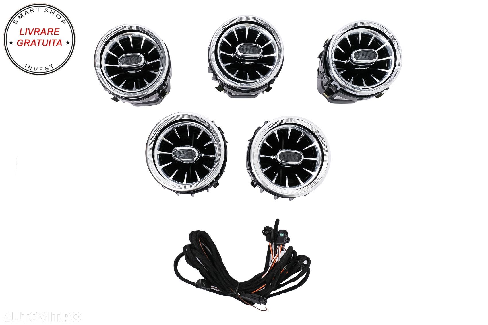 Grile de aerisire Consola Centrala 3 culori Mercedes C-Class W205 GLC SUV X253 W25- livrare gratuita - 1