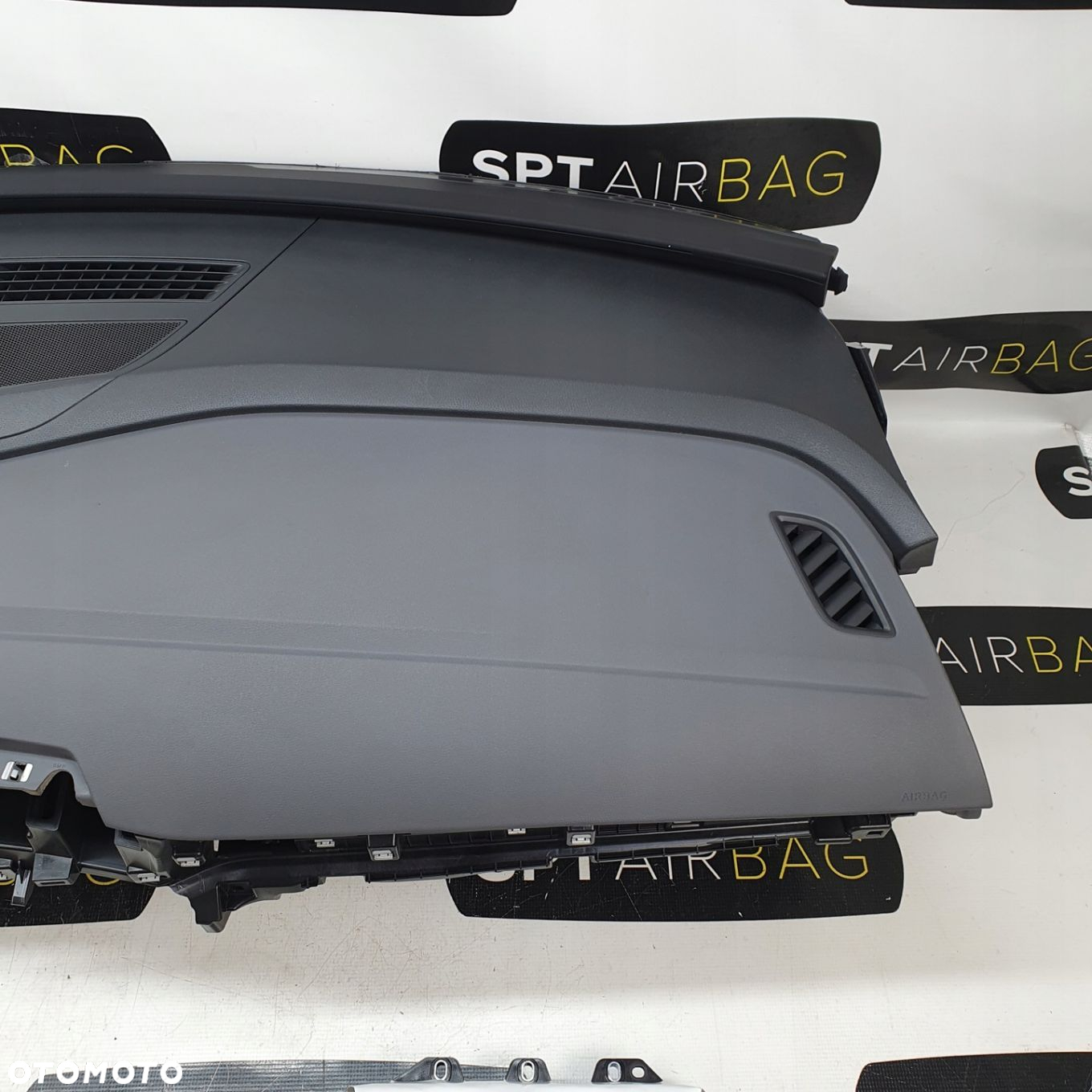 VW ID4 ID.4 GTX SZARA DESKA ROZDZIELCZA KONSOLA KOKPIT PULPIT PODUSZKI AIRBAG AIR BAG PASY KIT SET - 4