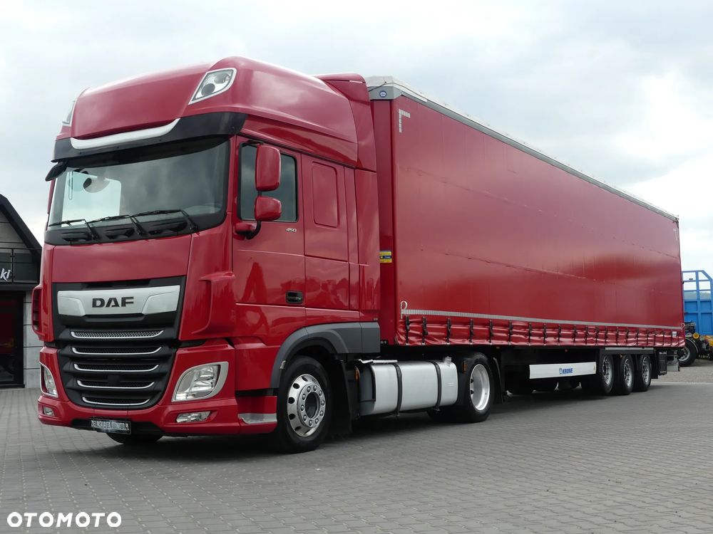 DAF XF 106.450 + KRONE FIRANKA / ZESTAW MEGA / RETARDER / - 1