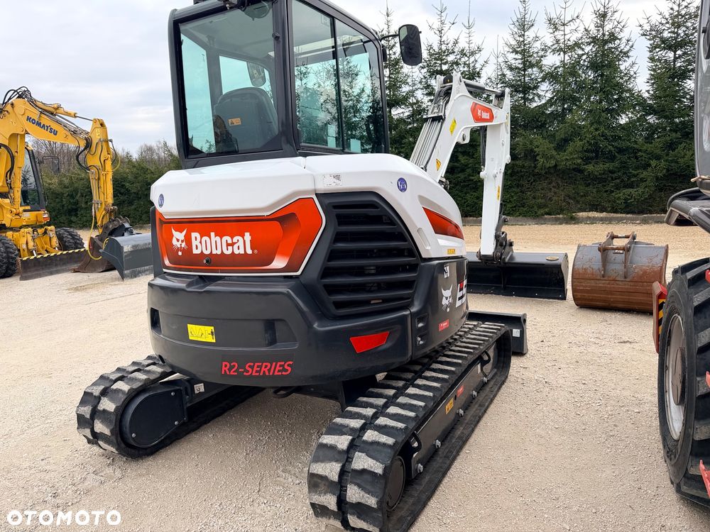 Bobcat Minikoparka Bobcat e50Z 5ton e55 e60 Cat 303.5 304  305 3xłyżki Ramię LOONG dodatkowe linie hydr wyjścia AUX1 + 2 przeciw waga MAX-dociążenie gąsienice 85% od nowości 1 właściciel z Niemiec Auto IDLEE po serwisie Widły wiertnica grabie i inne za dopłatą Szybkozłącze hydr Miller łyżka przedsiębierna Pług  Kubota Takeuchi Jcb - 28