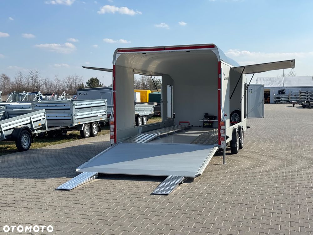 Debon C2000 - zamknięta przyczepa do przewozu aut, 550 x 215 cm, 3500kg, felgi ALU, wciągarka elektryczna - 18
