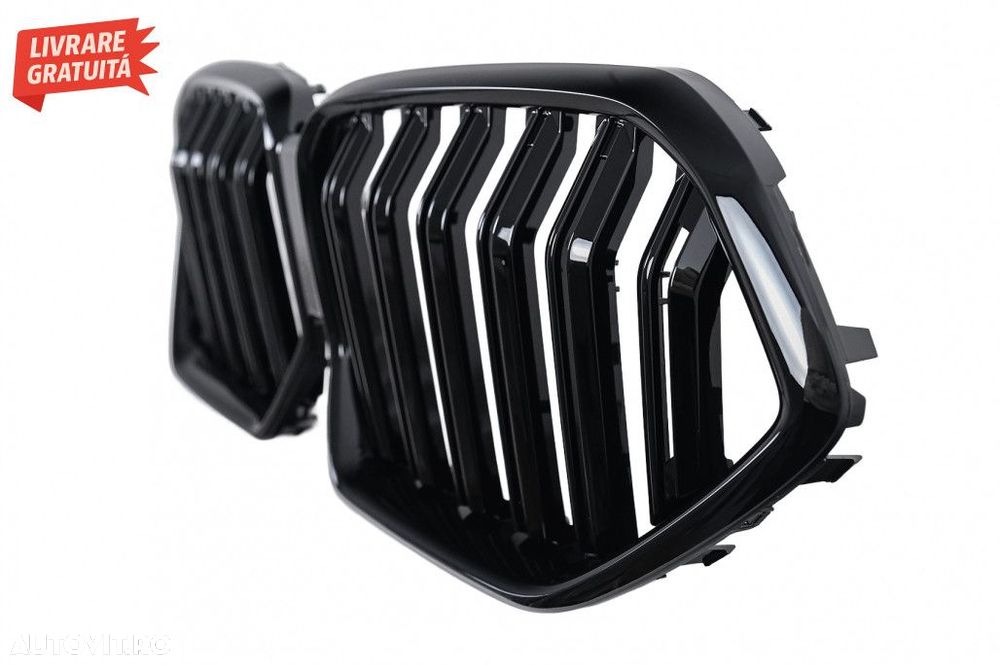 Grila Centrala BMW X6 G06 (2019-2022) M Design Negru Lucios - 4