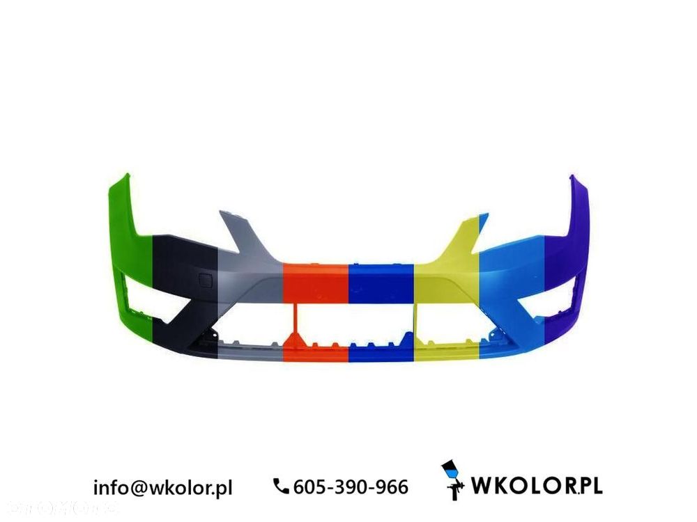 NOWY ZDERZAK SEAT LEON 2014-2020 LAKIEROWANY W KOLOR - 1