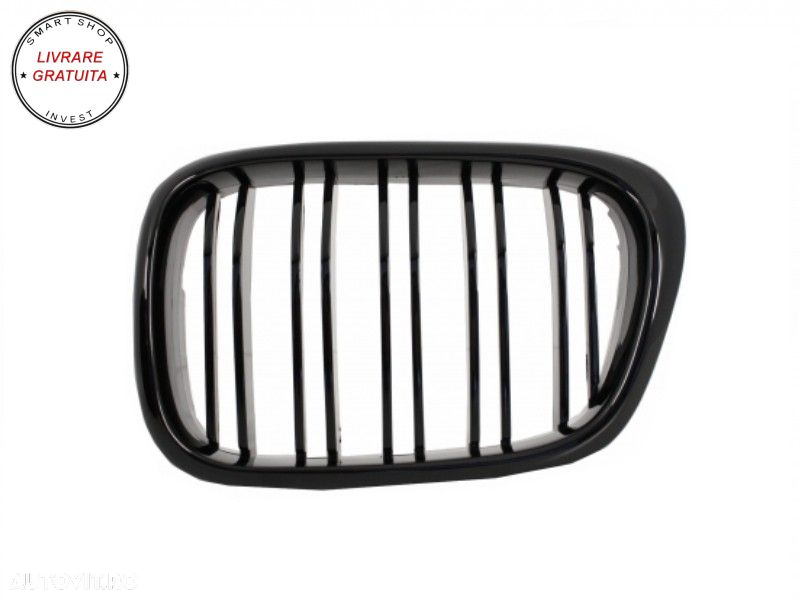 Pachet Exterior BMW Seria 5 E39 (1997-2003) cu Grile Centrale Negru Lucios- livrare gratuita - 10