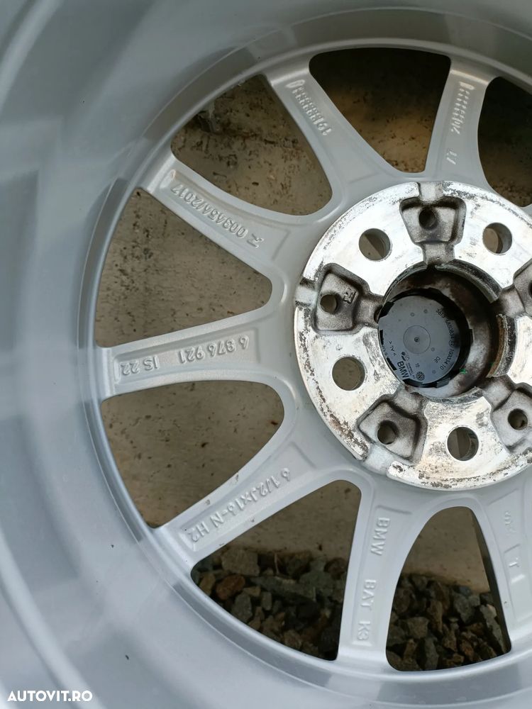 Jante aliaj/aluminiu BMW cu cauciucuri de Iarna 205/60/16, Dot 2024, 8mm - 13