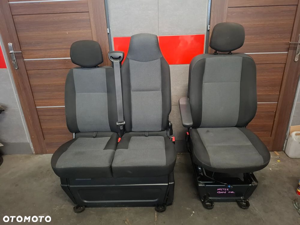 Fotel kierowcy ławka ława pasażera komplet Renault Master III 2018 rok - 1