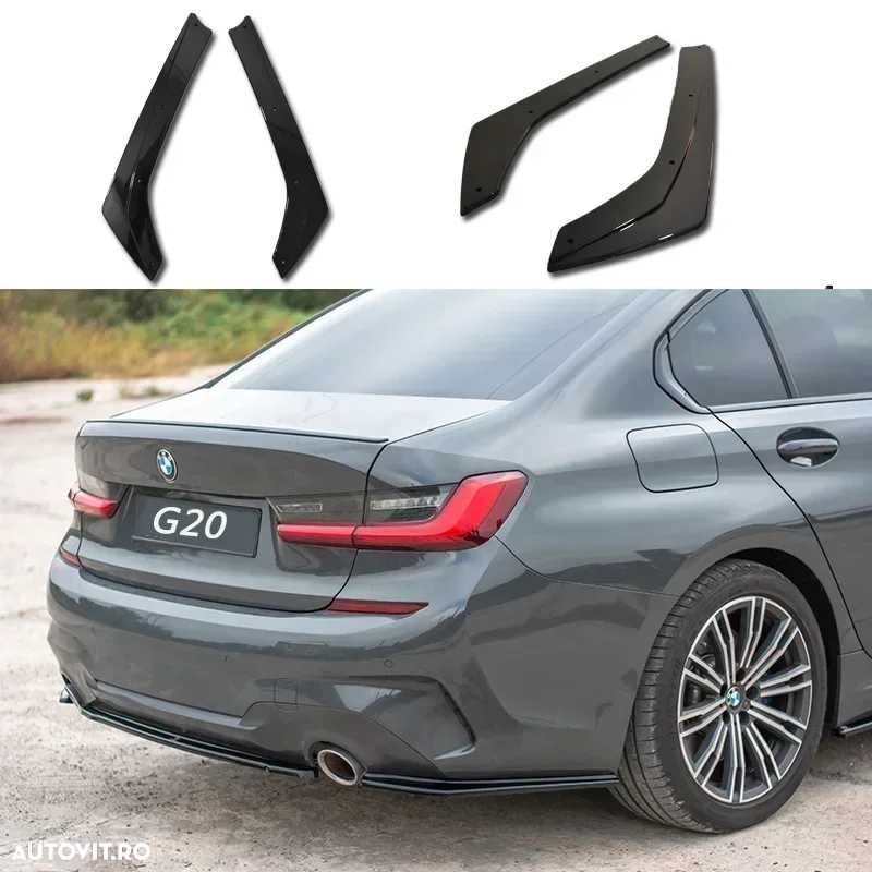 Extensii Splitere Prelungiri Extensie Bara Spate BMW G20, Negru Lucios - 1