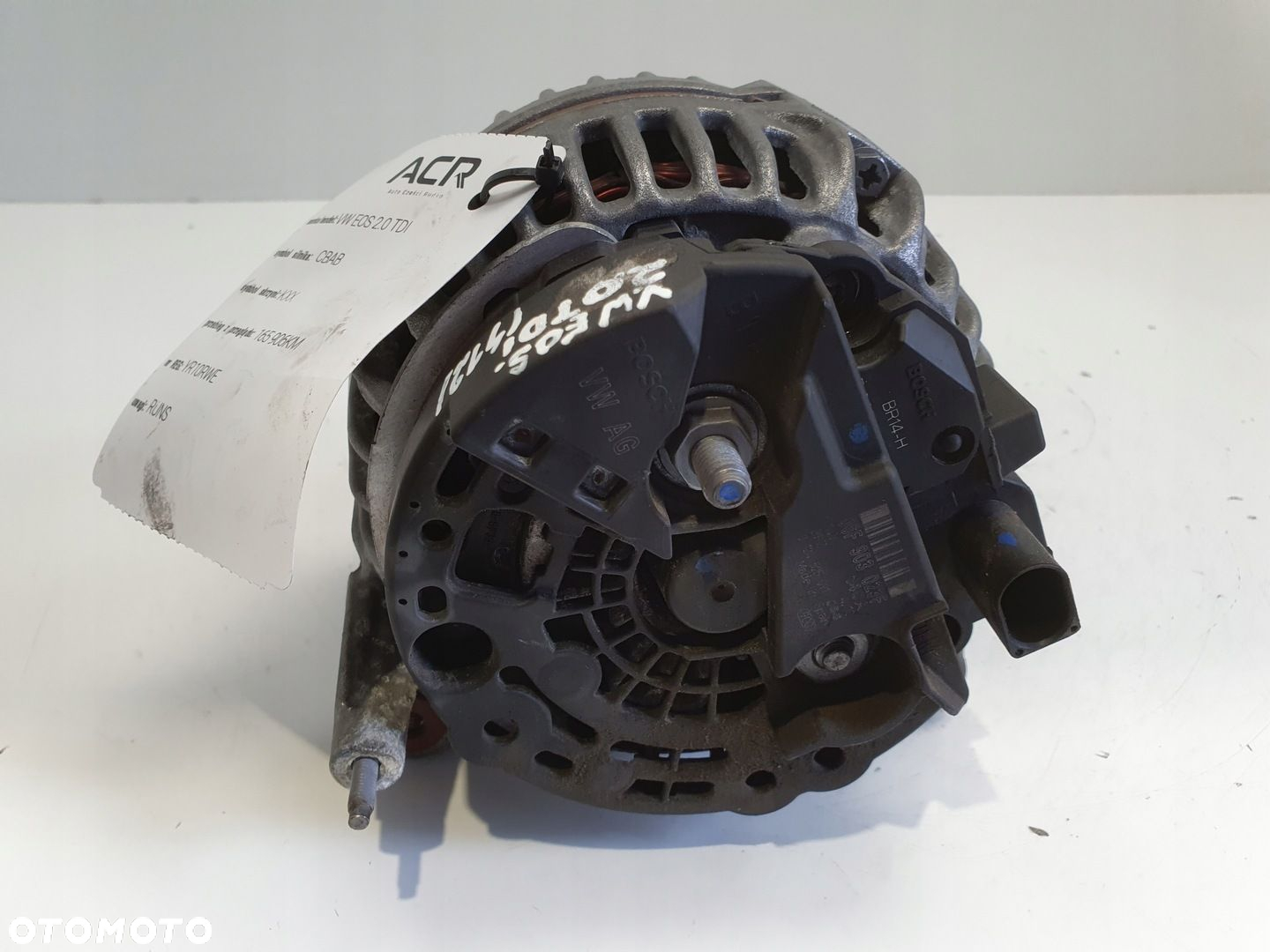 VW Passat B6 1.9 TDI ALTERNATOR bosch 06F903023F 140A - 8