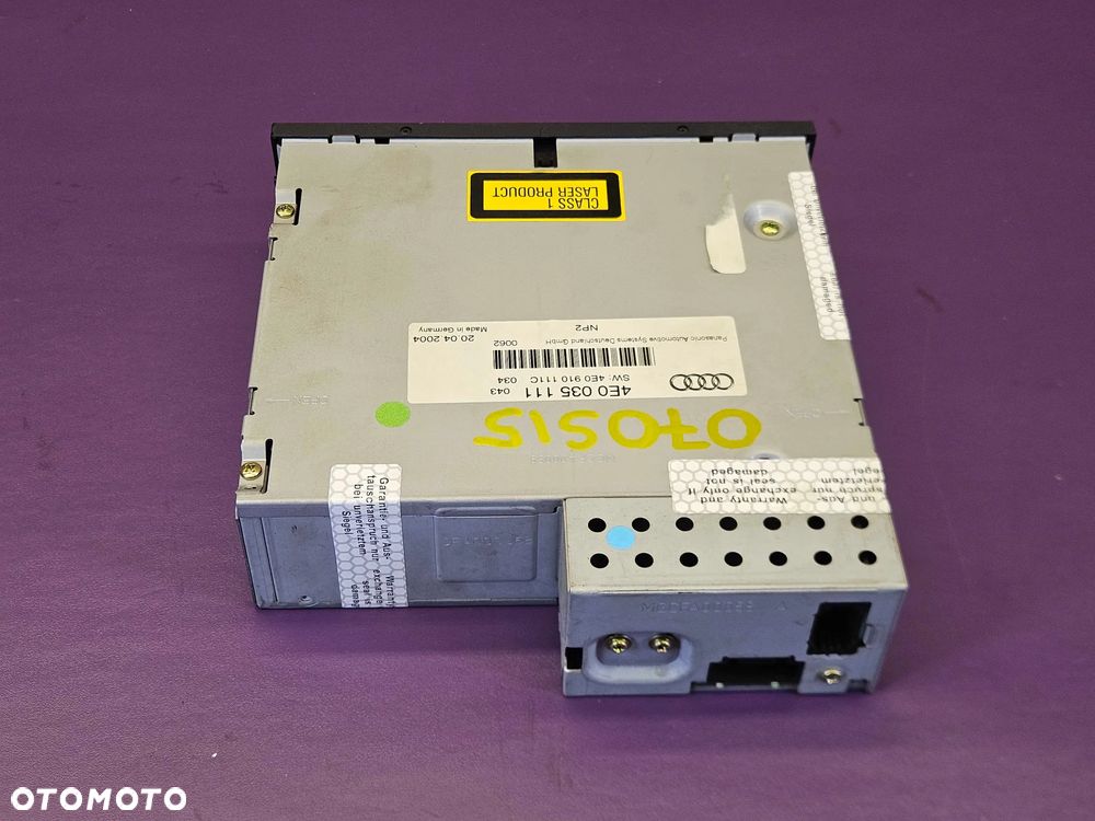 Czytnik Płyt 4E0035111 4E0910111C Zmieniarka CD Audi A6 C6 A8 Q7 - 23