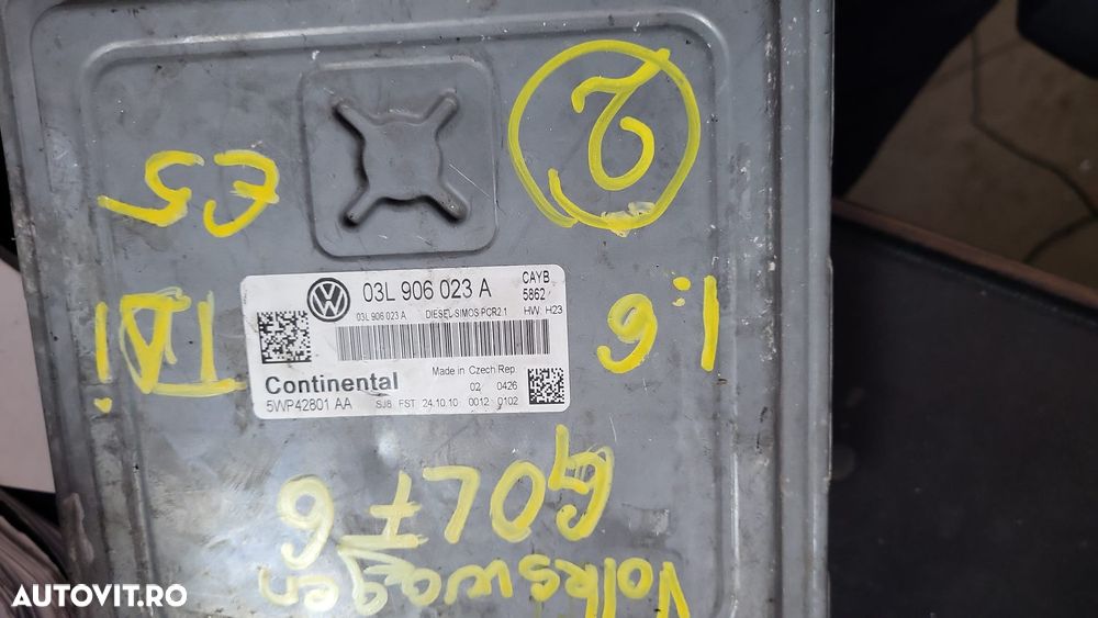 Calculator ECU Volkswagen Passat 1.6 Motorina 2010, 03L906023B, 03L906023A - 1