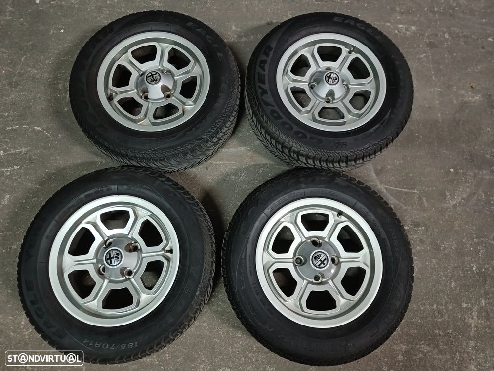 4 jantes 14 Alfa Romeo giulia Júnior Gt, GTV, 1300, 1600,1750  berlina - 7