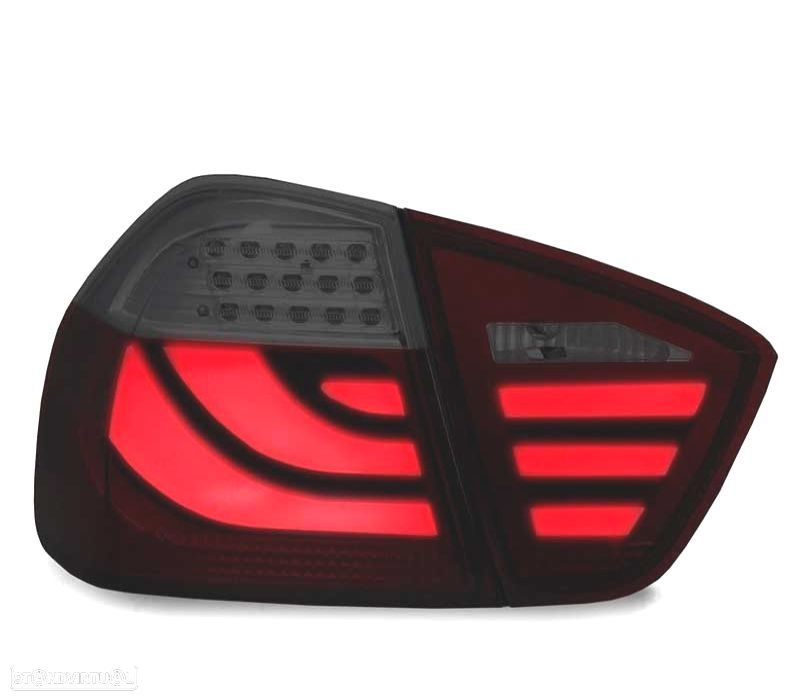FAROLINS BMW E91 TOURING 05-08 LED VERMELHO FUMADO ESCURO - 1