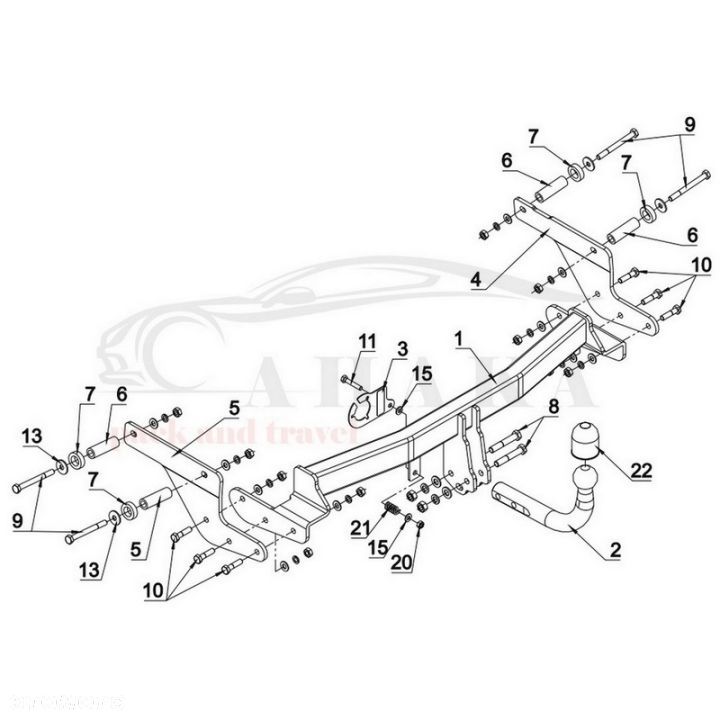 Hak Holowniczy Odkręcany Do Renault Captur 2013-2019 - 5