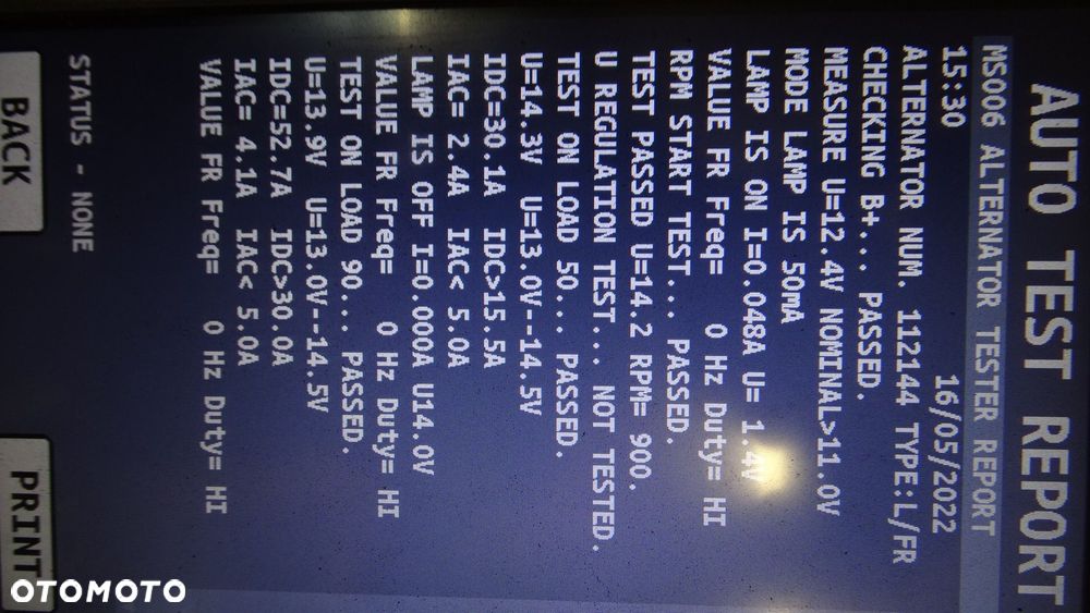 ALTERNATOR RENAULT MEGANE 1.4 - 6