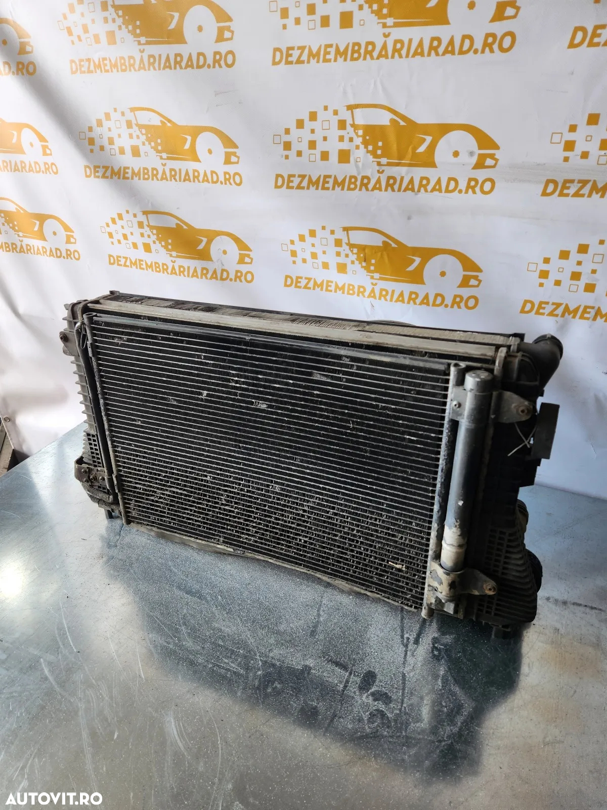 Grup Radiatoare Radiator Apa Antigel Clima Ac Intercooler Termocupla Electroventilator Vw Seat Skod - 3