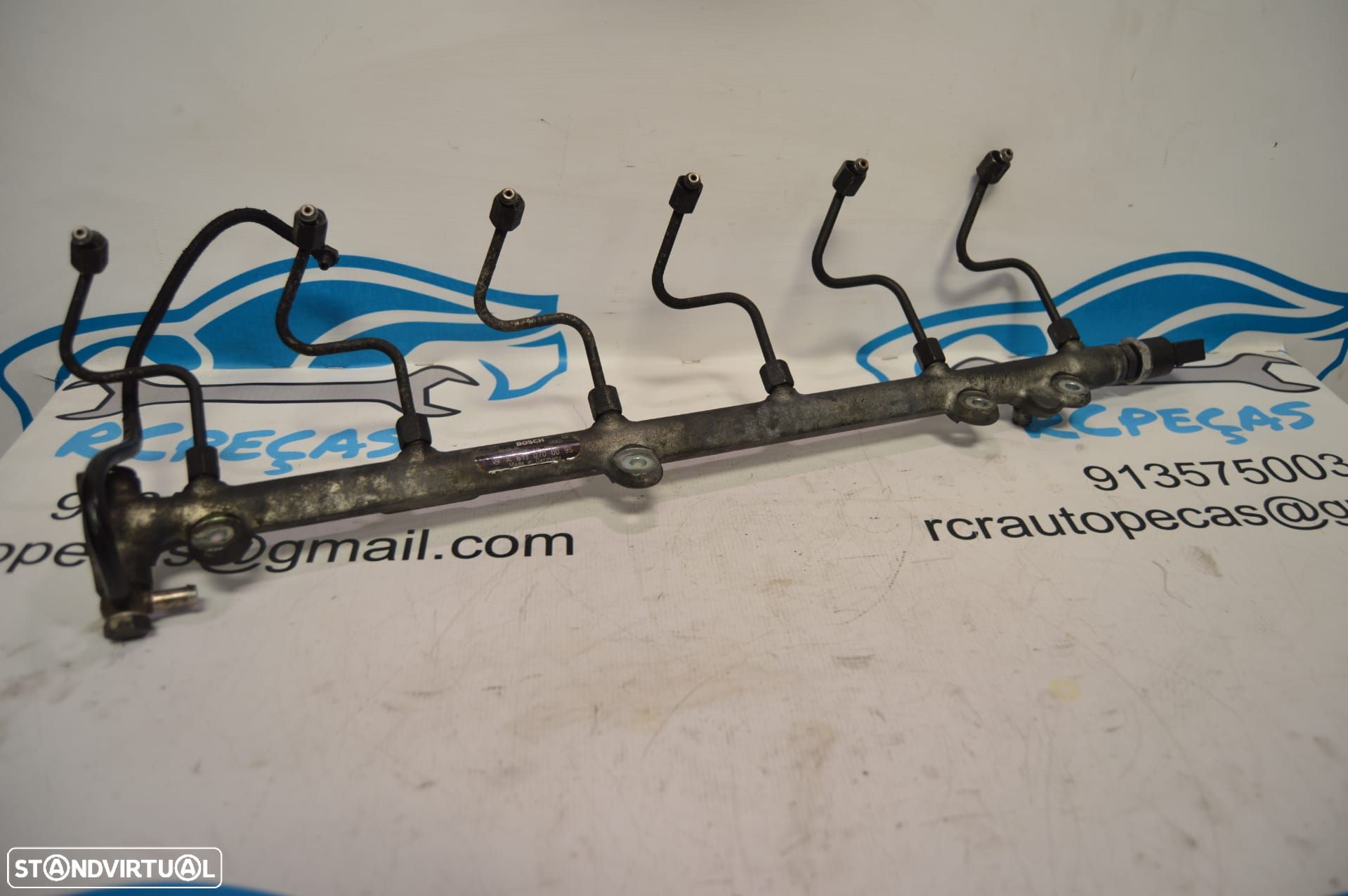 REGUA INJETOR INJETORES INJECTOR INJECTORES 0445216004 A6130700095 6130700095 MERCEDES BENZ CLASS S W220 S320 CDI 197CV OM602982 602982 - 1