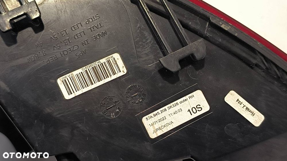 LAMPA PRAWA TYŁ SKODA KAROQ LIFT 57A945208 - 6