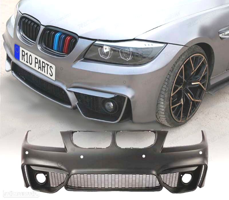 PARA-CHOQUES FRONTAL BMW E90 E91 08-12 LOOK M4 PDC GRELHAS NEVOEIRO - 1